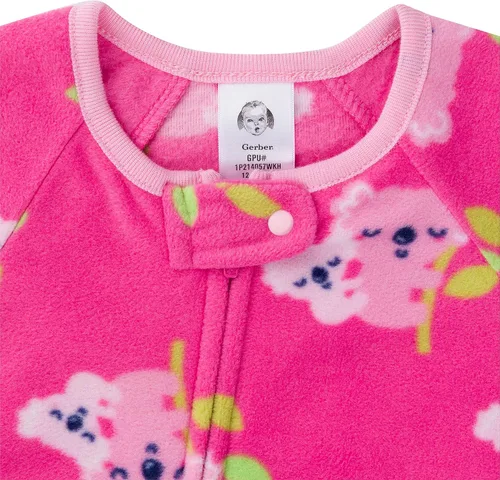 Vista 4 de Gerber - Paquete de 4 mamelucos para niña bebé