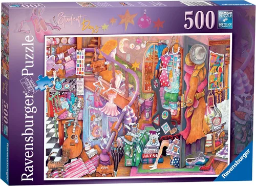 Vista 2 de Ravensburger Student Days - Rompecabezas de 500 piezas para adultos y niños a partir de 10 años