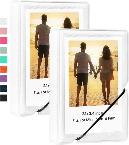 Vista 11 de Álbum de Fotos Mini Lifting con 28 Bolsillos para Imágenes de 2x3 Pulgadas que se Ajusta a Cámara Instantánea Fujifilm Instax Mini 7s 8 9 11 25 26