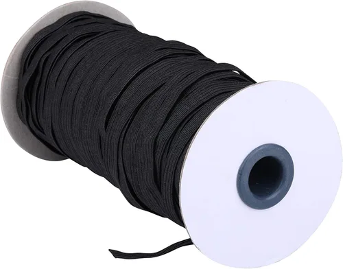 Vista 2 de I-MART Cordón elástico, banda elástica, cuerda elástica, cuerda elástica, carrete elástico de punto elástico pesado