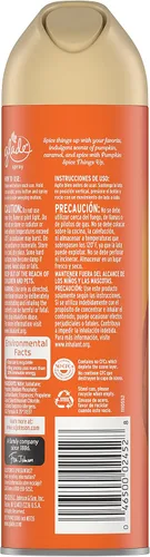 Vista 2 de Glade Ambientador, espray de habitación, especias de calabaza, 8 onzas