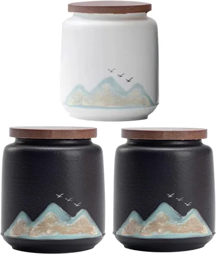 Vista 17 de Urna pequeña para cenizas humanas – Mini urna decorativa de cerámica para funeraria, urnas conmemorativas de 2.5 pulgadas para adultos, niños
