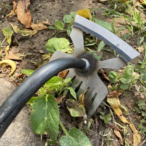 Vista 9 de Nueva herramienta de deshierbe de artefactos de desarraigo, herramienta de jardinería de doble propósito, herramienta de jardín de azada, extractor