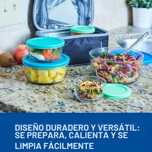 Vista 3 de Anchor Hocking - Juego de 26 piezas de recipientes de vidrio para almacenamiento con tapas