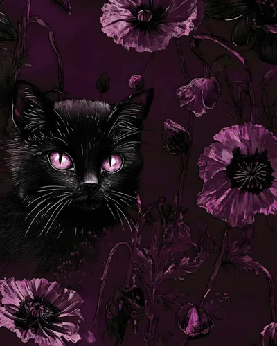 Vista 14 de Papel tapiz floral de hongos rosados para despegar y pegar, papel de contacto bohemio con hojas verdes claras, acuarela, colorido mural de pared