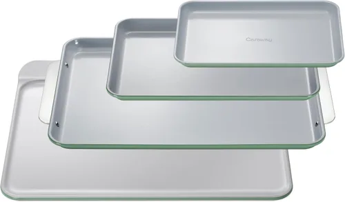 Vista 33 de Caraway Bandeja de cerámica antiadherente para hornear, revestimiento de cerámica naturalmente resbaladizo, no tóxico, libre de PTFE ni PFOA