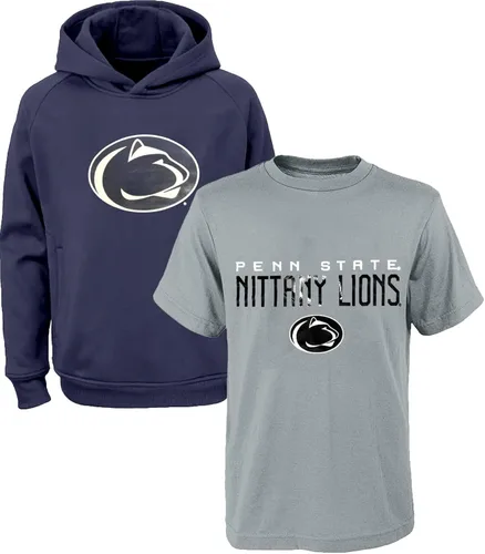 Vista 7 de NCAA Youth 8-20 - Conjunto combinado de sudadera con capucha y camiseta con logotipo primario de poliéster de rendimiento de 2