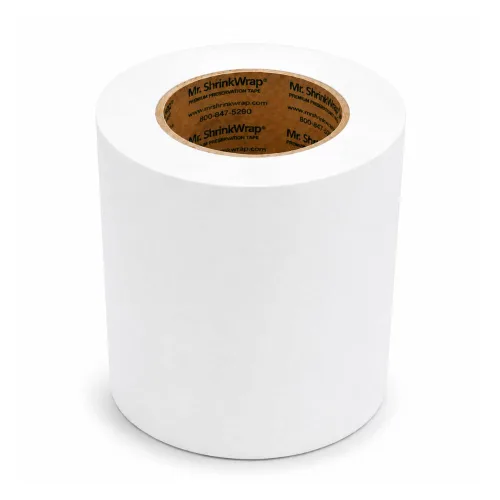 Vista 17 de Mr. Shrinkwrap Cinta de película retráctil de 2 pulgadas, impermeable, adhesiva, adaptable, ideal para reforzar costuras, parches y puertas de Azul