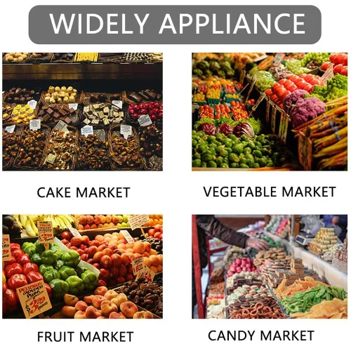 Vista 6 de Báscula comercial, 88.2 lbs/88 lB Escala de cálculo de precio digital Peso de alimentos Báscula de cocina de alimentos para contar productos