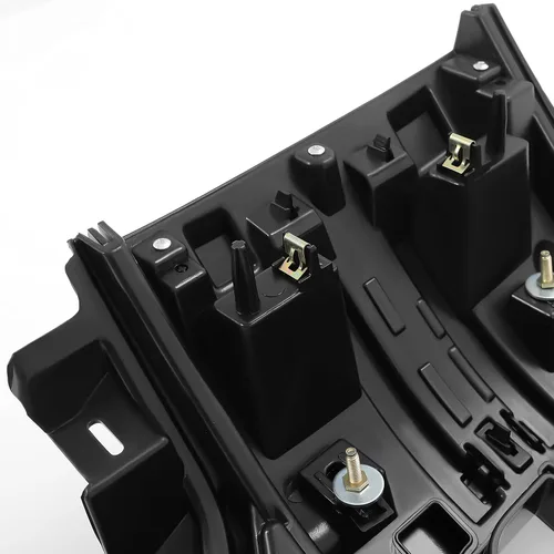 Vista 9 de KUAFU Parrilla para parachoques delantero compatible con Ford F150 2021-2023 Sport Lariat, reemplazo para ML348200GE, pintada en negro