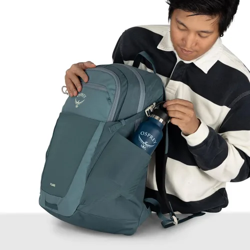 Vista 11 de Mochila para laptop Osprey Flare Commuter marrón (Barley Brown)