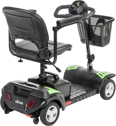 Vista 4 de Drive Medical Scout - Vespa compacta del poder del viaje, diseño de 4 ruedas El scooter compacto de viaje ofrece un diseño ligero de 4 ruedas