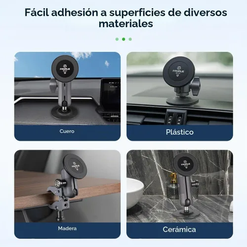 Vista 7 de FANAUE Base de soporte para teléfono celular con cabeza de bola de 1 pulgada, soporte magnético para teléfono compatible con RAM Mount B tamaño 1