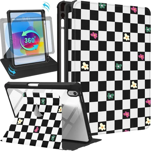 Vista 24 de Uppuppy Funda para iPad A16 – para Funda de iPad 10ª Generación 10.9 Pulgadas Linda Mujeres Niñas Femenina Bonita Kawaii Dibujos Animados Perro