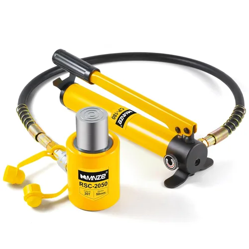 Vista 9 de Gato Cilindro Hidráulico de 10T 50mm/2" de Carrera Porta Power Ram Jack Cilindro de Elevación de Acción Simple Se Retrae Automáticamente