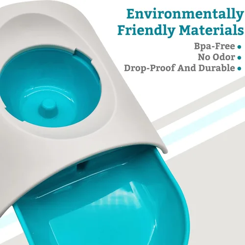 Vista 3 de Hamiledyi Dispensador automático de agua para gatos y perros, dispensador de agua para mascotas, 2.8 litros, estación de agua por gravedad