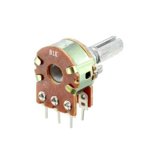 Vista 3 de uxcell WH148 1K Ohm resistencias variables de doble vuelta Rotary Carbon Film Taper Potenciómetro 6 Pin 2pcs