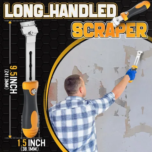 Vista 3 de DIYSELF Raspador de Cuchillas de Afeitar 12 Unidades Raspador de Vidrio Raspador de Horno para Limpieza Raspador de Afeitar para Pisos Raspador
