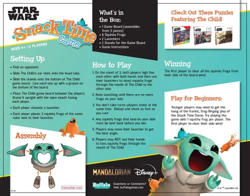 Vista 6 de Buffalo Games Star Wars The Mandalorian - Juego de merienda, para 2 jugadores