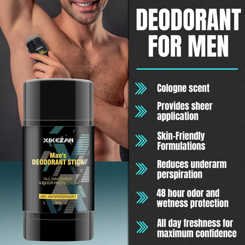 Vista 7 de Regalos para hombres, set de regalo de gel corporal para hombre, limpieza e hidratación de la piel con lavado facial, desodorante, sándalo y colonia