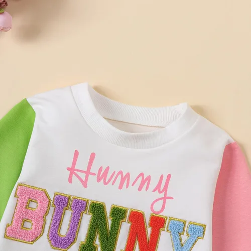 Vista 144 de Traje de San Valentín para bebé, niña, niño, traje de San Valentín, sudadera de manga larga con estampado de corazón