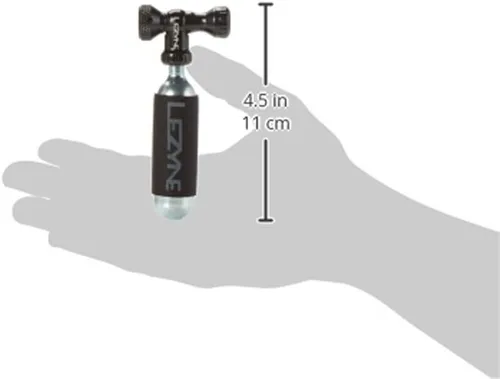 Vista 3 de LEZYNE Control Drive - Inflador de neumáticos de bicicleta de CO2, bomba de inflado de aluminio compatible con Presta & Schrader con válvula