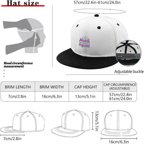 Vista 3 de That Reads masadi Grass Squads Hats Blue hat White Mens Hats Gifts for Boyfriends Workout Hats