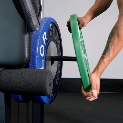 Vista 9 de Valor Fitness Máquina de cable de fila baja y desplegable LAT - Sistema de doble polea con carga de placa para entrenamiento de fuerza