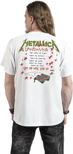 Vista 6 de Metallica Men's One Landmine T-Shirt White
