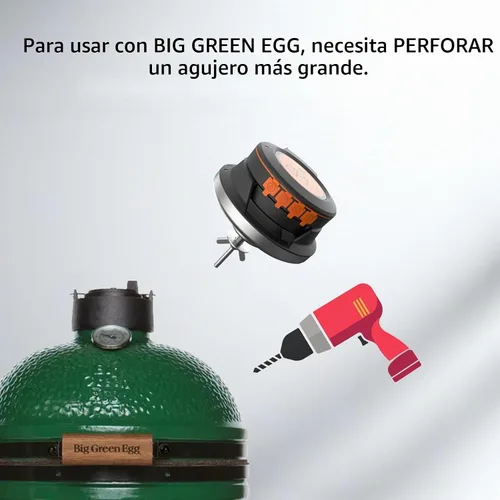 Vista 6 de Termómetro digital Bluetooth para parrilla, termómetro para ahumar con 2 sondas de carne