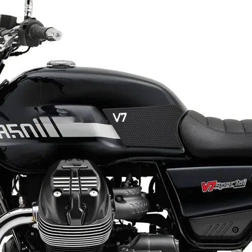 Vista 8 de Para Moto Guzzi V7 iii 850 2021 - Almohadilla lateral para tanque de combustible, almohadillas protectoras, calcomanías, calcomanía de gas, agarre