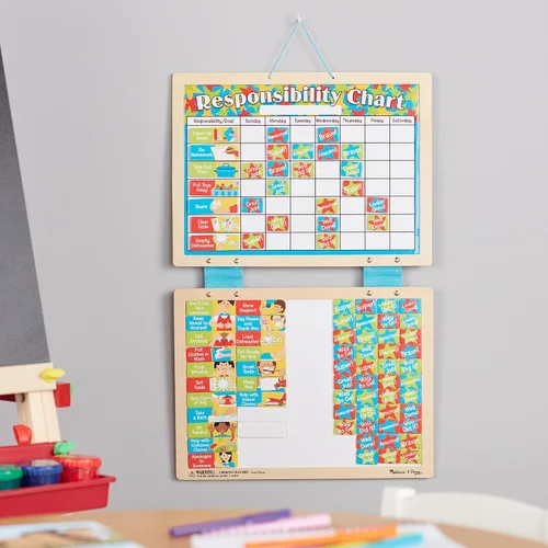 Vista 7 de Melissa & Doug Tabla magnética de responsabilidad, Gráfico magnético de responsabilidad