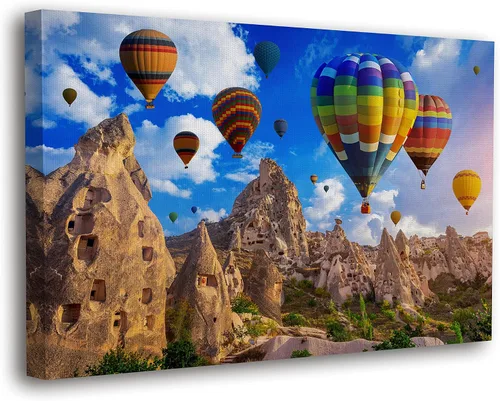 Vista 38 de SpiritualHands Lienzo decorativo para pared, diseño de lugares famosos del patrimonio mundial, carteles enmarcados escénicos, paisajes modernos, 01