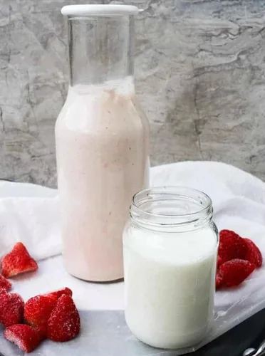 Vista 2 de Iniciador de kéfir turco con leche deshidratada y en polvo, kéfir activo, iniciador de cultivos probióticos, sin mantenimiento, polvo (paquete de 4)