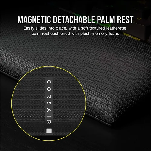 Vista 9 de Corsair Teclado mecánico óptico K100 RGB para juegos - Corsair OPX RGB - Teclas ópticas y mecánicas - Tecnología AXON de hiperprocesamiento para un