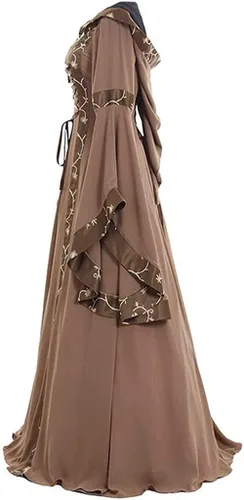 Vista 2 de Vestido gótico de hombros descubiertos para mujer disfraz sexy de bruja con manga mariposa vestido de corsé de gasa para baile de graduación 2022