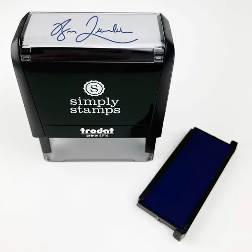 Vista 6 de Sello de firma personalizado con tinta extra Varios colores (negro)
