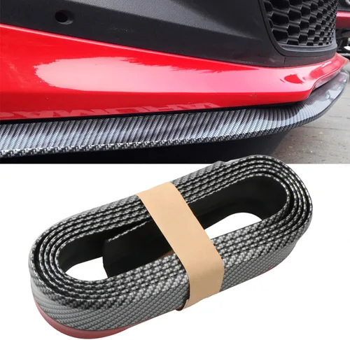 Vista 9 de Protector de Parachoques Delantero de Coche Autoadhesivo Divisor Automático Alerón de Falda de Carrocería Borde de Parachoques de Goma Moldura