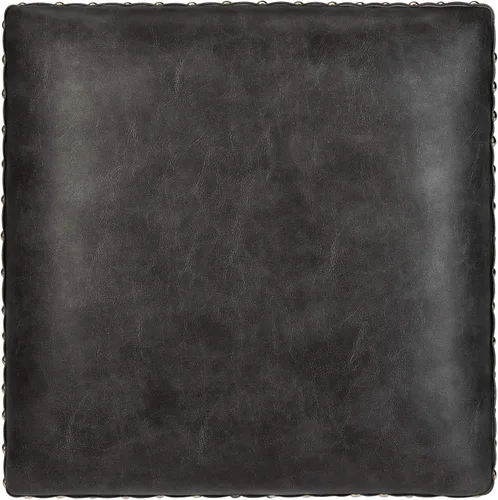 Vista 6 de Safavieh Couture Home Collection Preston - Taburete de bar de piel sintética gris y nogal gris de 30 pulgadas (juego de 2)
