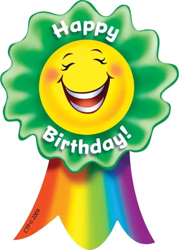 Vista 11 de Creative Teaching Press Insignias adhesivas – Estrella de Cumpleaños – 6 1/4 x 3 1/4 pulgadas – Paquete de 36