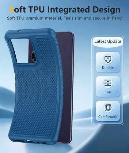 Vista 102 de FNTCASE Funda para iPhone 17 Pro: Fundas delgadas translúcidas de color azul claro compatibles con MagSafe, protección completa de la cámara