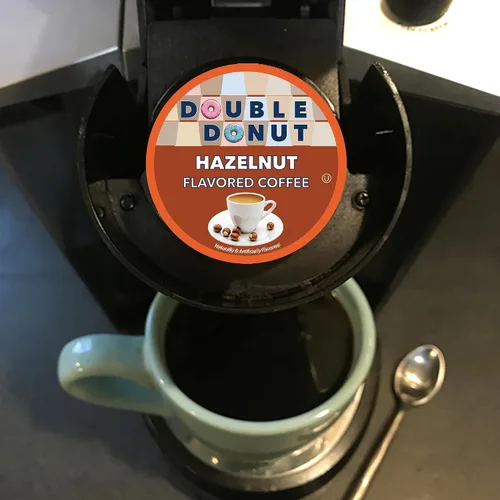 Vista 17 de Double Donut Coffee Cápsulas de Café Half Caff, Cápsulas de Café de Media Cafeína de Porción Individual para Cafeteras Keurig K Cup, Tostado Medio