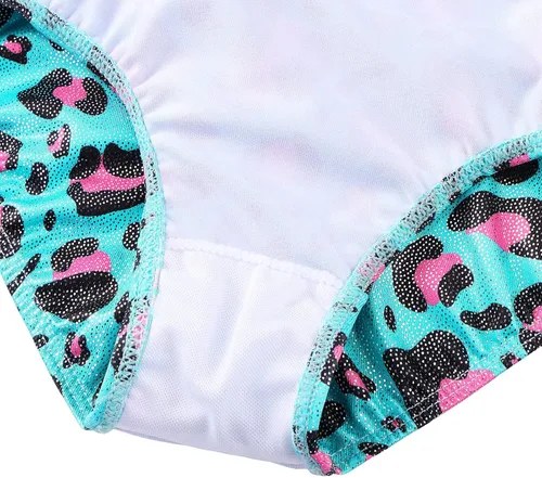 Vista 5 de TFJH E - Leotardo de gimnasia brillante de una pieza para niñas y niños