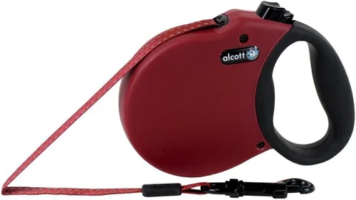 Vista 18 de Alcott Adventure Correa de cinturón reflectante retráctil – 10 pies – Extra pequeña para perros de hasta 25 libras, negro con mango de agarre suave