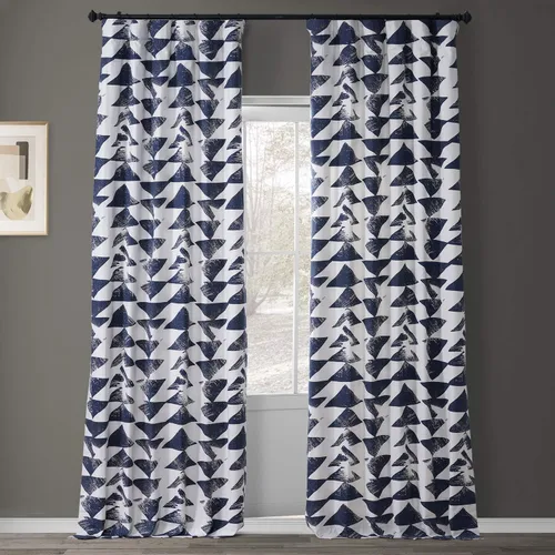 Vista 16 de HPD Half Price Drapes Cortinas florales de algodón de lujo con estampado de 84 pulgadas de largo (1 panel), modernas cortinas de oscurecimiento