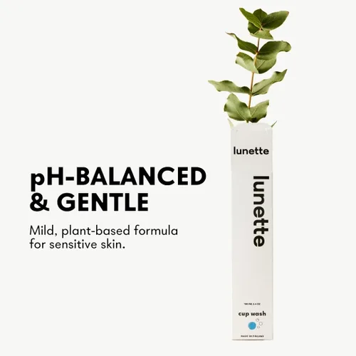 Vista 3 de Lunette Feelbetter - Limpiador de vasos menstruales, combinación perfecta para tu copa menstrual de silicona, vegano, natural, sin parabenos, 3.4