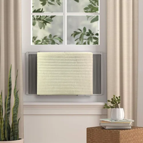 Vista 5 de Homydom Cubierta de aire acondicionado de ventana para interior, cubiertas de aire acondicionado para unidad de pared interior, 21 x 15 x 3.5
