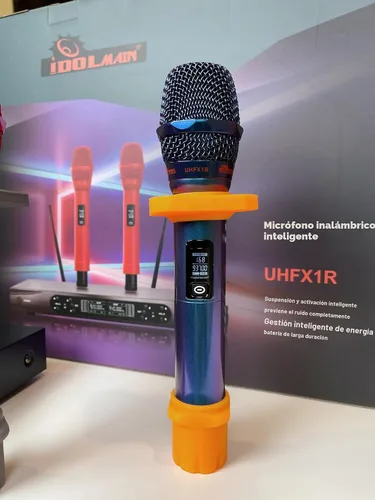 Vista 3 de Sistema de karaoke de 6000 W con amplificador de mezcla Bluetooth, altavoces Super Bass de 1500 W y micrófonos inalámbricos duales premium