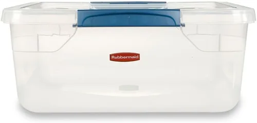 Vista 2 de Bolsa de almacenamiento inteligente Rubbermaid Clever Store con cierre, 15-quart, transparente (FG3Q2200CLMCB)