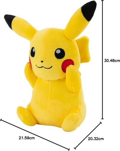 Vista 6 de Pokemon PKW3074 Pikachu de peluche (7.9 in)